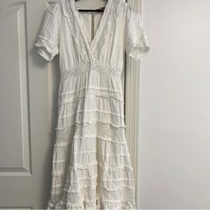 Love the Label • White Layered Dress • size small